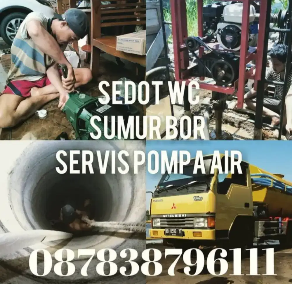 Ahli sumur bor suntik gali,servis service pompa,kuras sumur,sedot wc