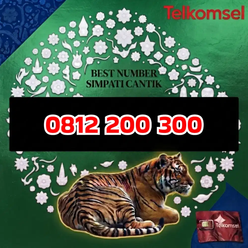 Nomor cantik simpati Telkomsel 10digit super 200300