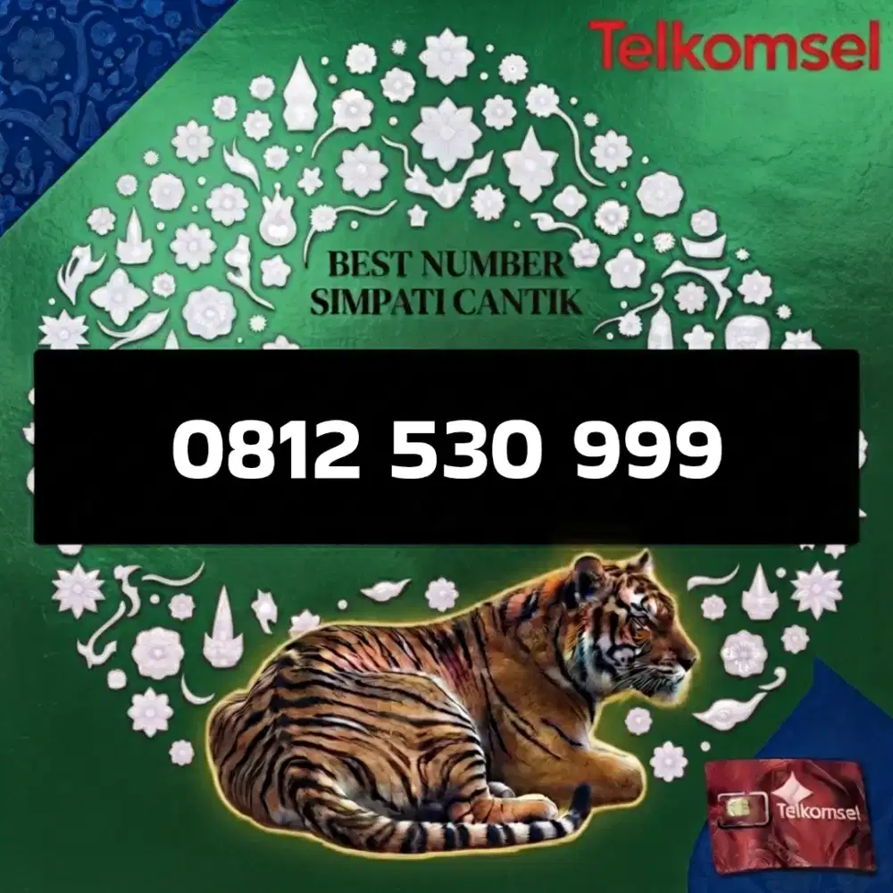Nomor cantik simpati Telkomsel super 10 digit