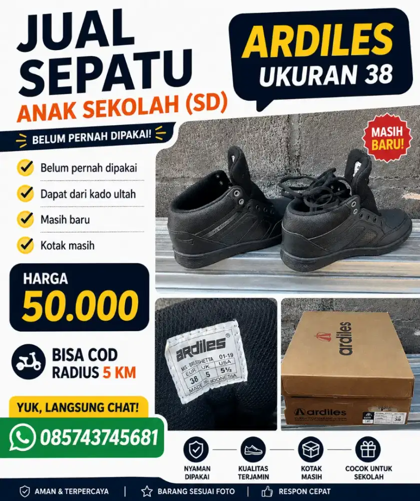 Jual sepatu anak sekolah