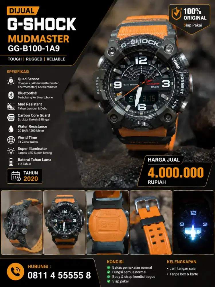 Jual GShock MudMaster Original