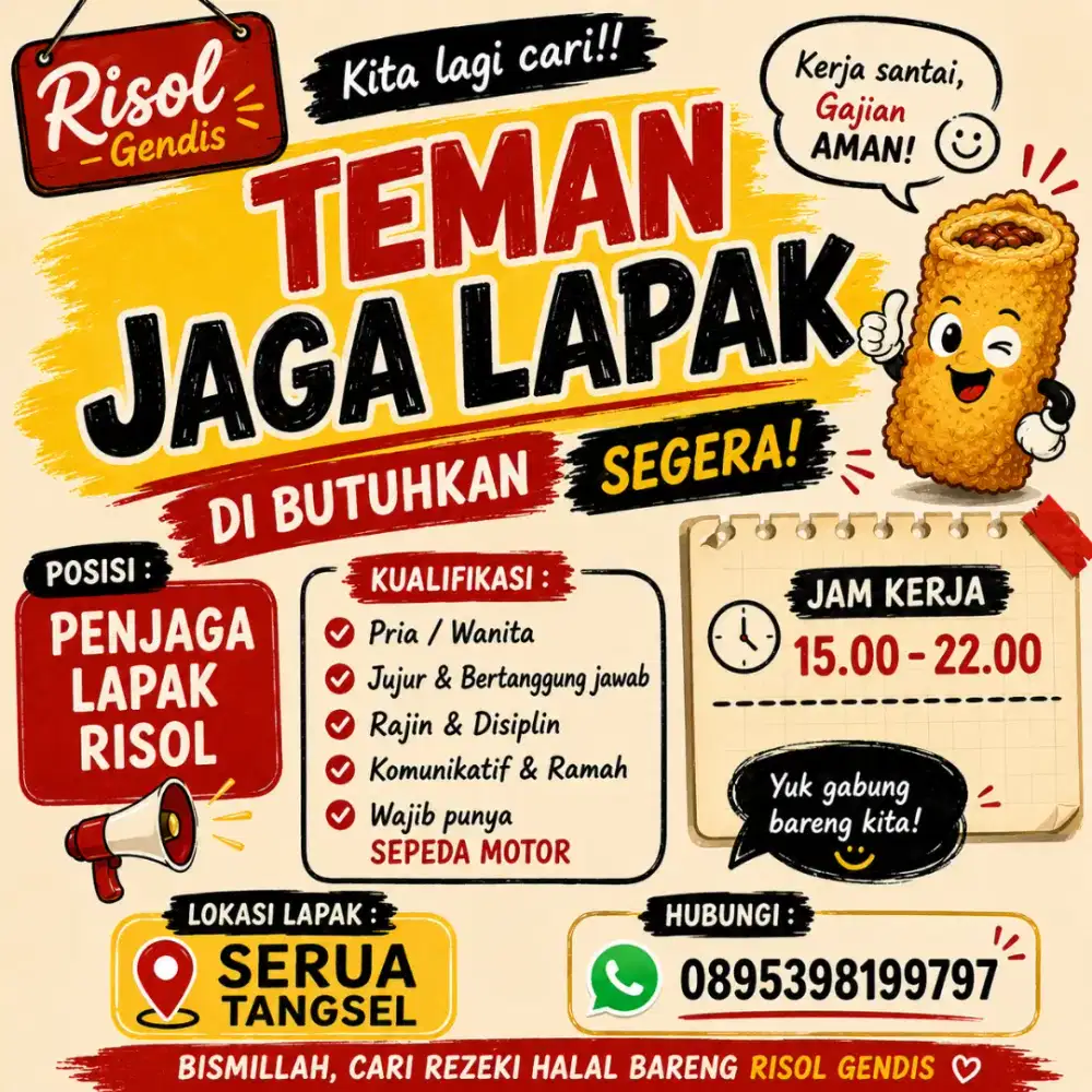 Part Time Jaga lapak