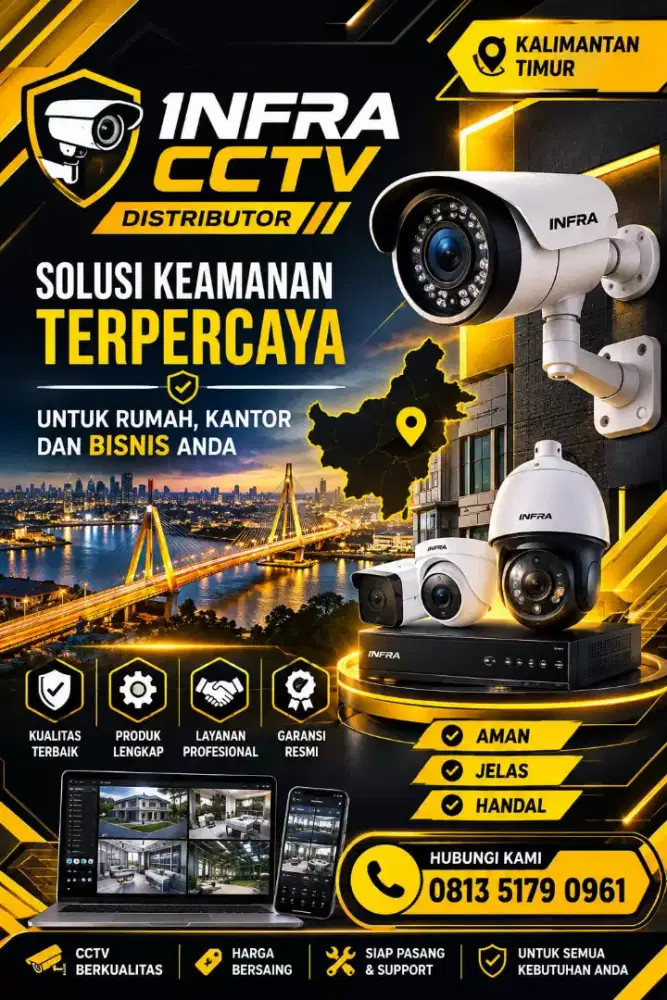 DISTRIBUTOR CCTV DVR HARDISK INCLUDE PEMASANGAN WATERPROOF