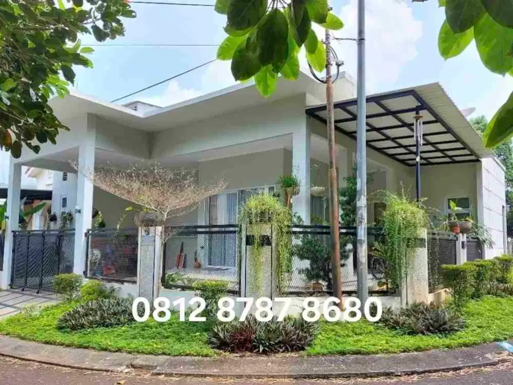 DIJUAL RUMAH HOEK SEMI FURNISHED DI NUSA LOKA BSD 5 MENIT KE TOL BSD & PASMOD BISA KPR