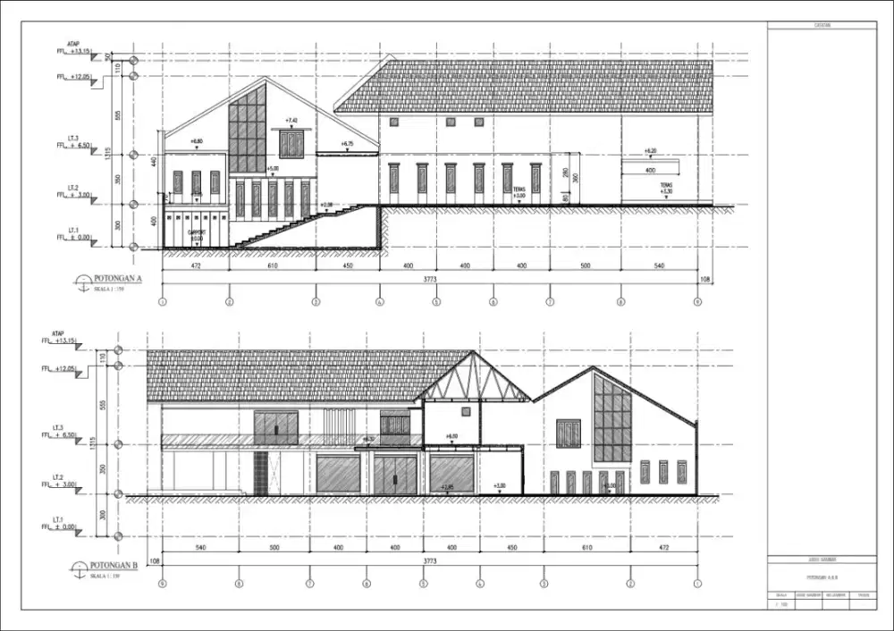 Desain Rumah dengan perhitungan RAB