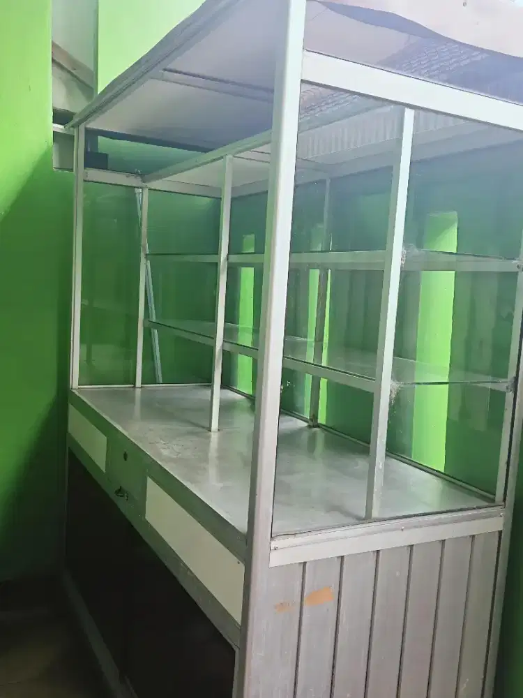 Gerobak Etalase Kaca