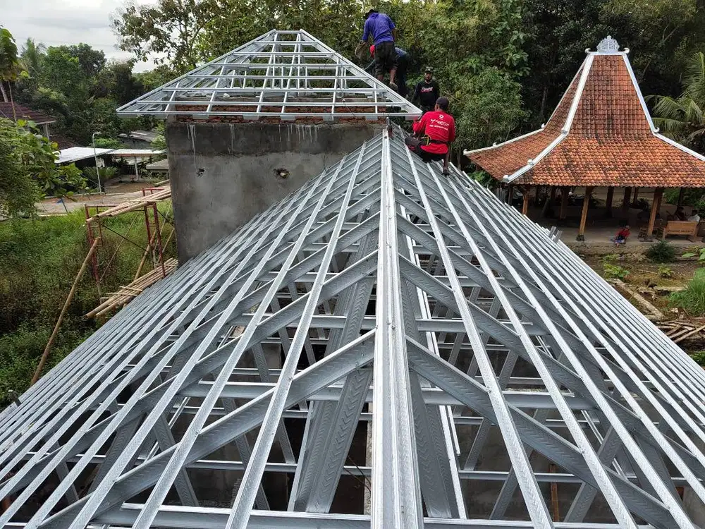 Bongkar Renovasi Rumah KUALITASDgn Genteng Beton Mutiara & Baja Ringan
