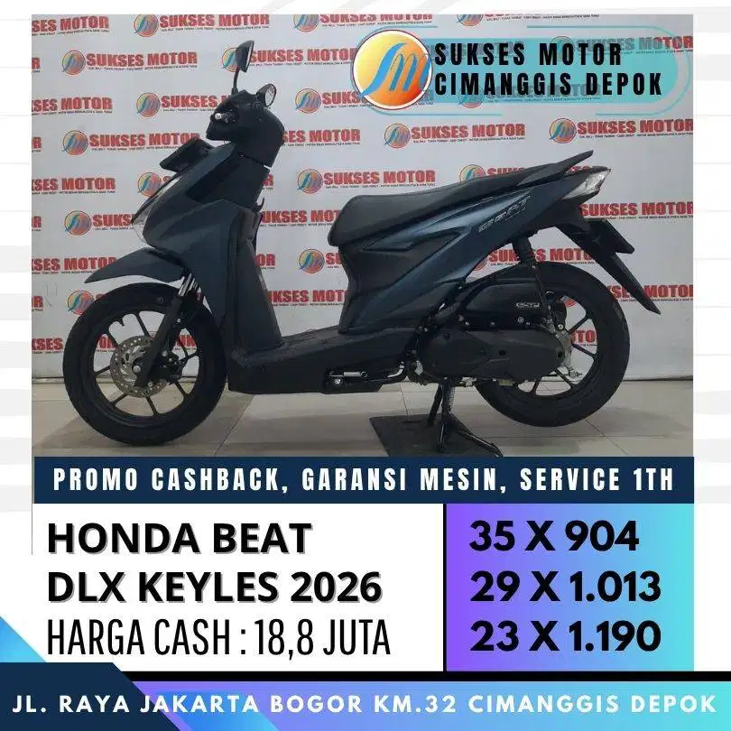 HONDA BEAT DELUXE SMARTKEY 2026 MULUS UNIT GRESS LIKE NEW