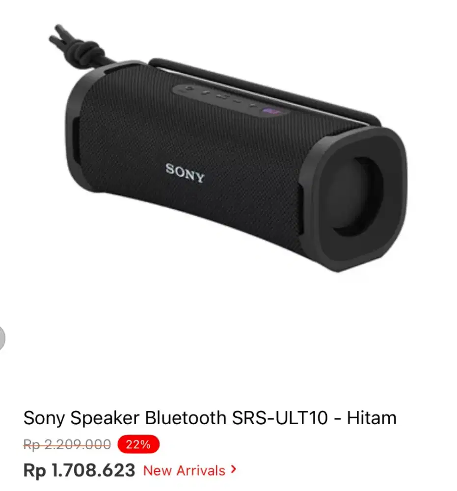 SONY SPEAKWR BLUETOOTH SRS-ULT10