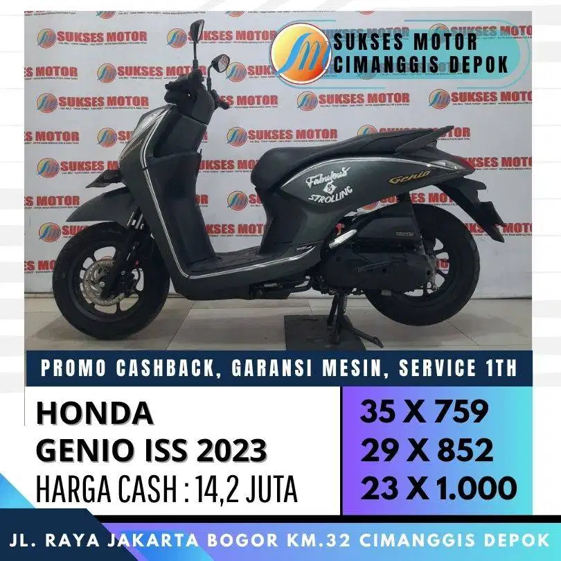 HONDA GENIO ISS 2023 CASH KREDIT PROMO CICILAN RINGAN DP HANYA 700