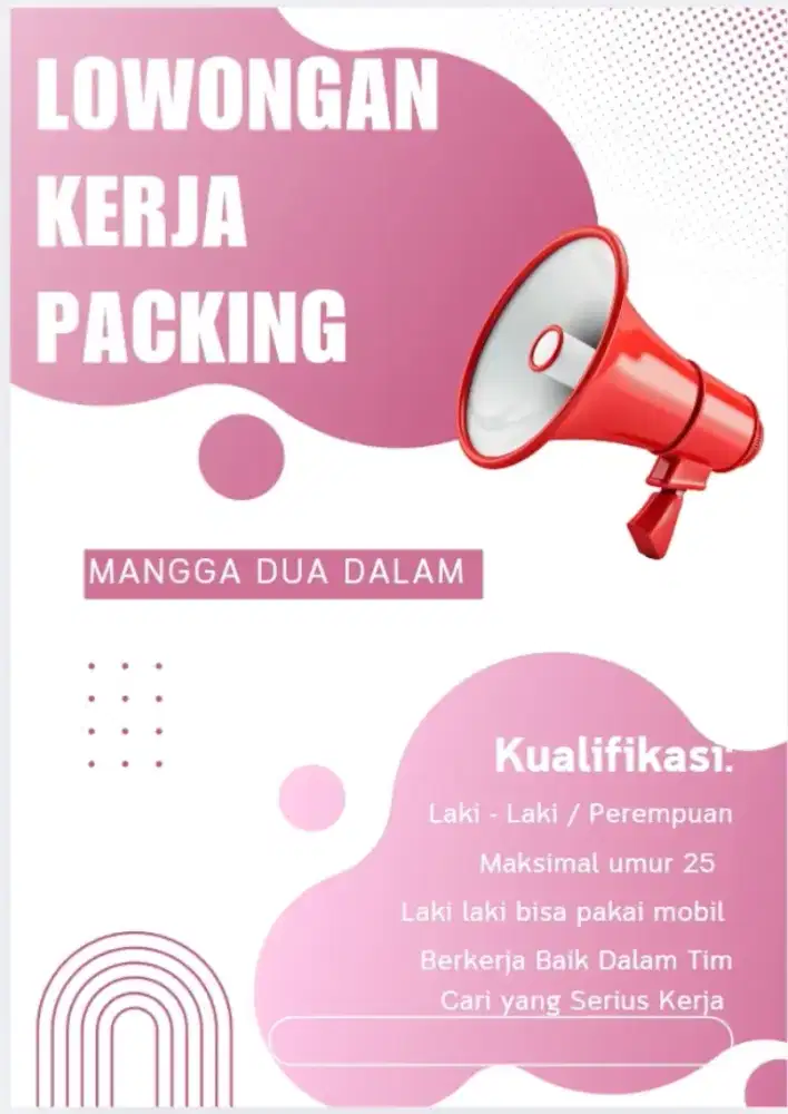 Lowongan kerja Packing