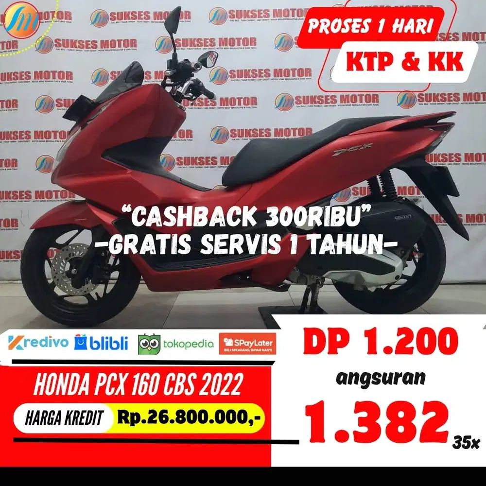 DP 1,2JUTA KREDIT HONDA PCX 160 CBS 2022 ANGSURAN SANGAT TERJANGKAU