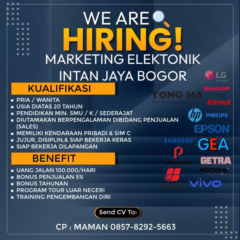 Loker sales elektronik
