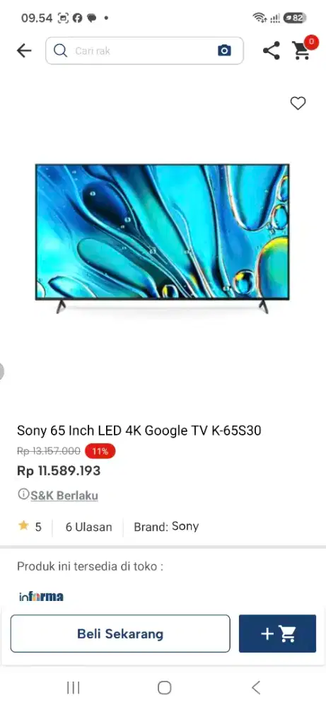 SONY GOOGLE TV 65INCH PROMO