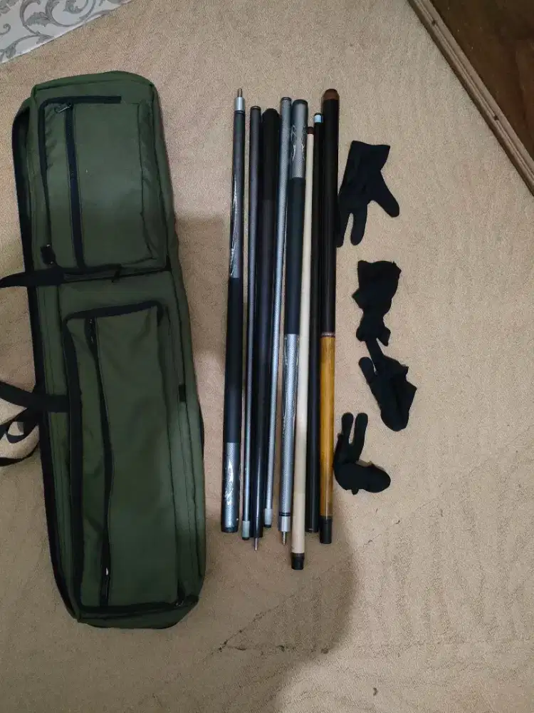 Stick biliard kondisi masih bagus, baru pemakaian 1-3 kali aja