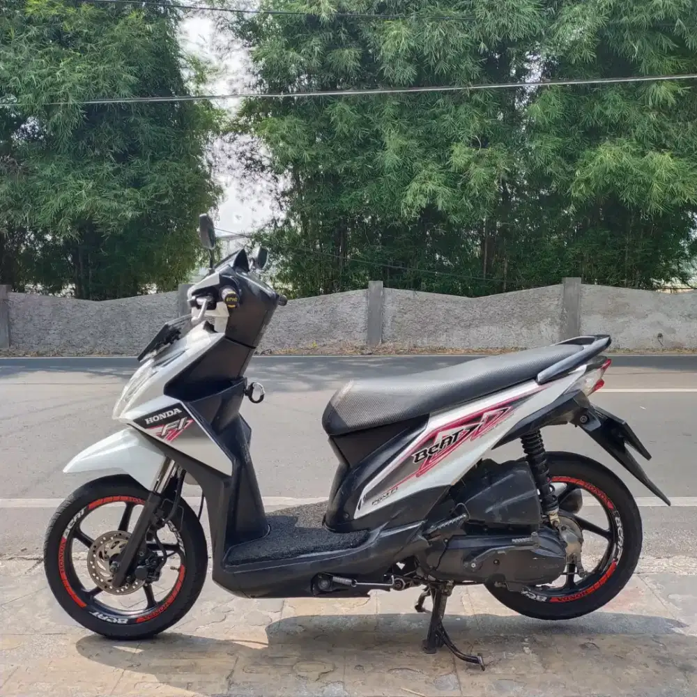 Honda Beat Fi 2013 Orisinil Mesin Aluss Lengkap Bagus