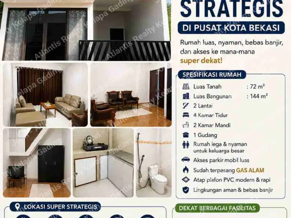 Rumah 2 lantai di Bekasi