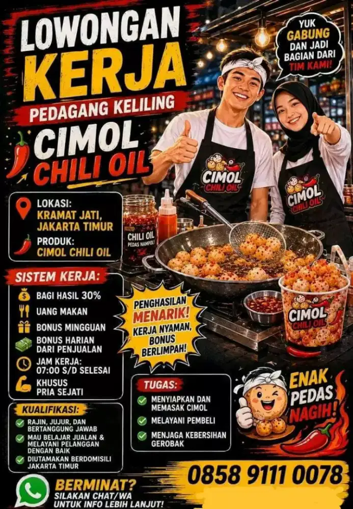 Lowongan Cimol Cili Oil