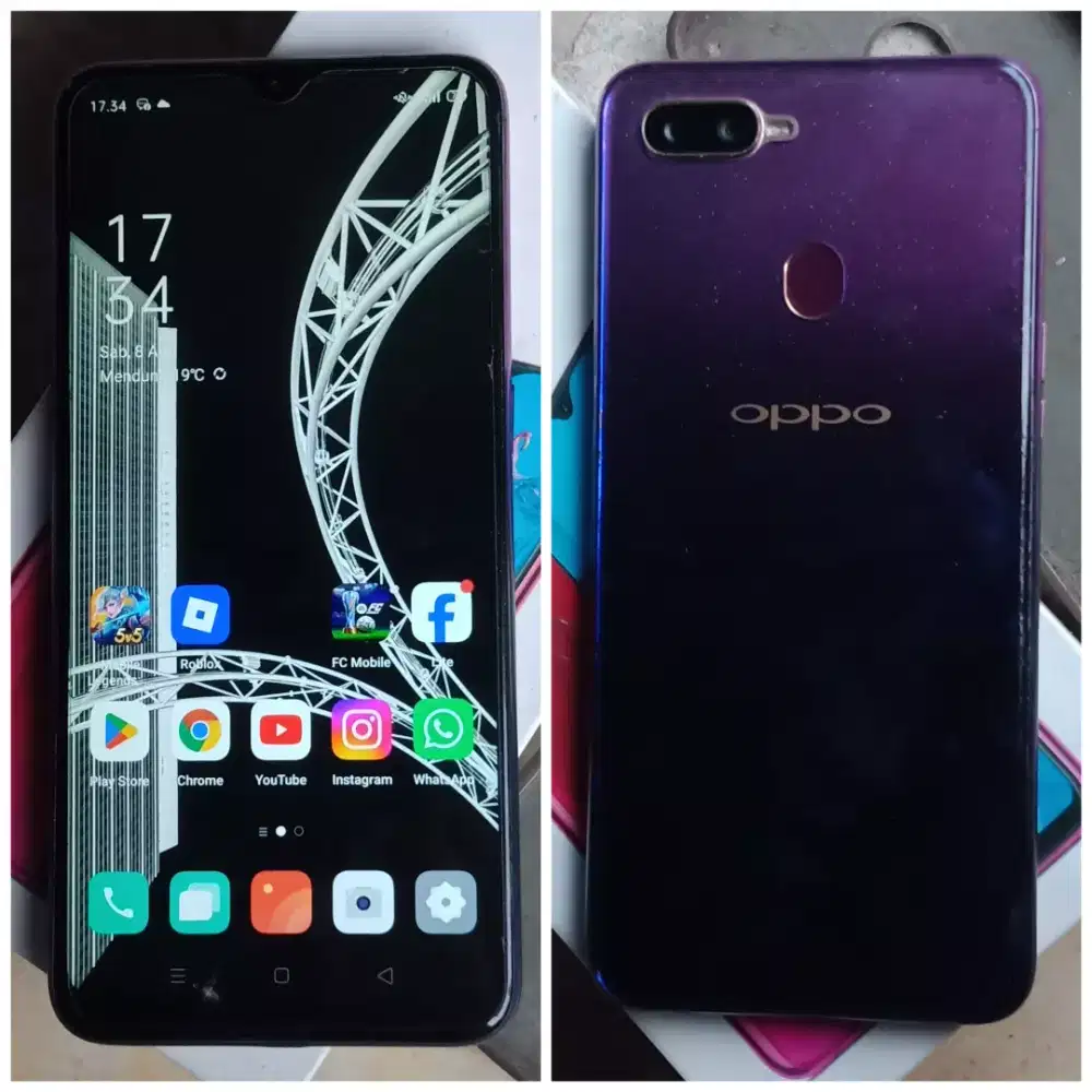 Oppo F9 4/64Gb Resmi Fullset