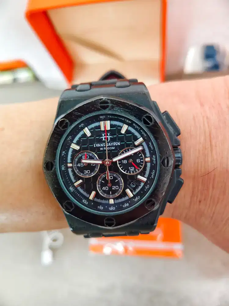 Jam Evans Jayden EJ9560 Sports Chronograph AP Fullblack Fullset