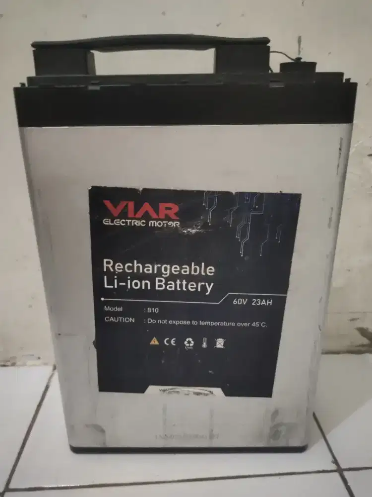 Baterai Viar q1 60v 23ah murah jual butuh