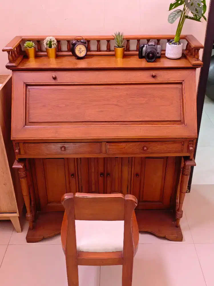 Jual Meja Belajar Vintage Murah