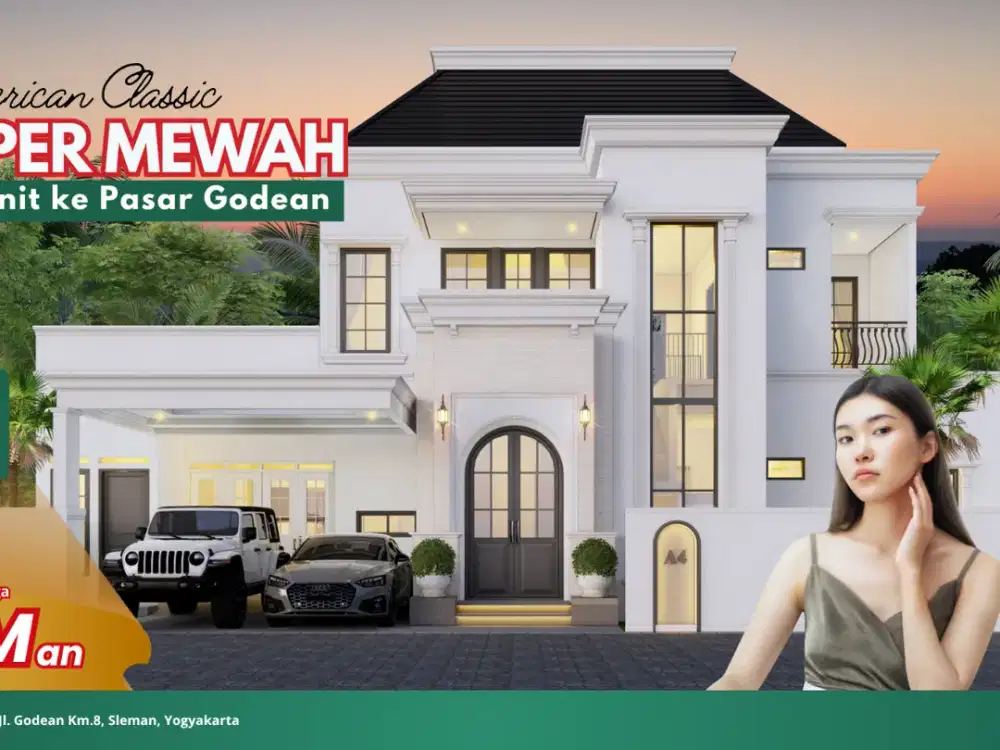 Dijual Rumah Super Mewah 2 Lantai Godean SHM dengan Kolam Renang Pribadi
