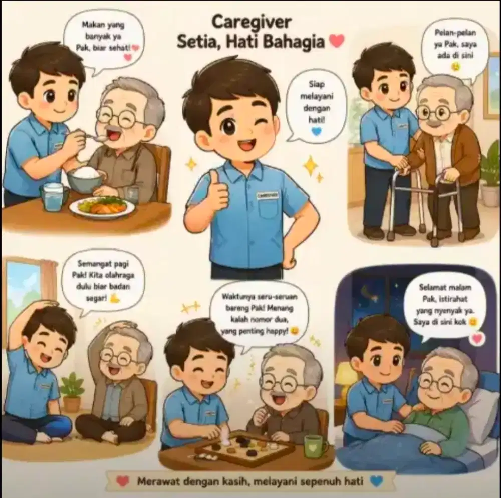 Dibutuhkan Caregiver (Laki2/Perempuan) untuk Lansia Laki-Laki Stroke
