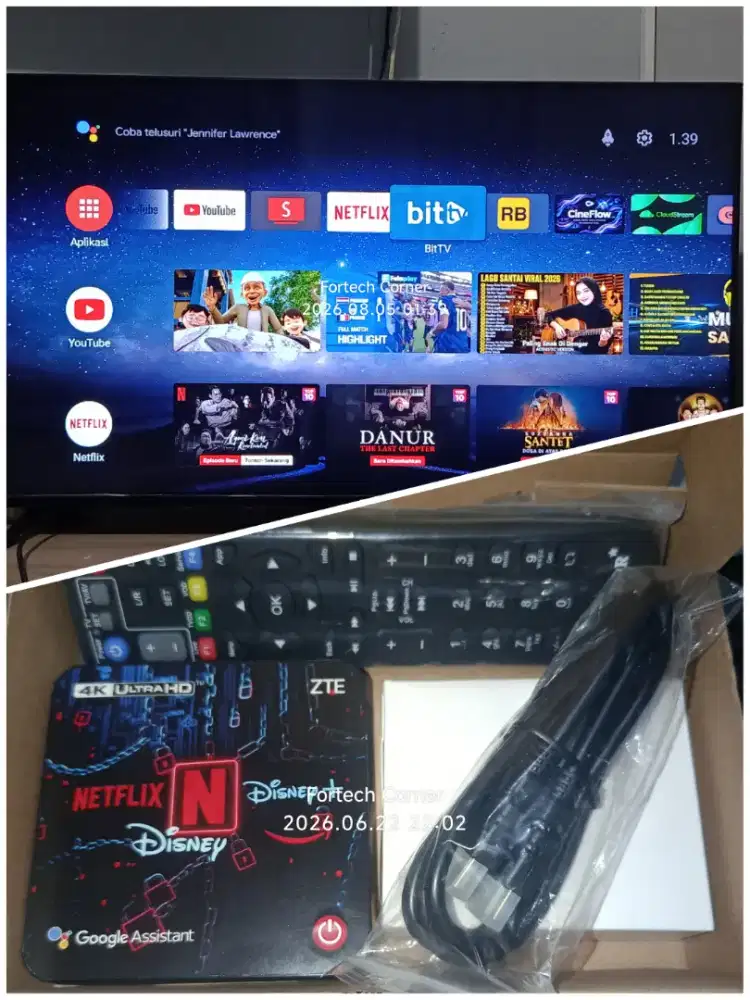 STB Android TV Box - B860H V5 - OS 12 - Lengkap - Siap Pakai