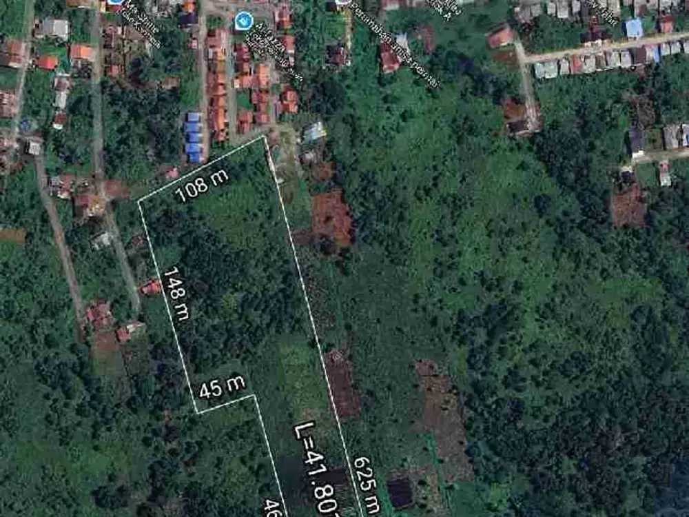 Tanah tepi jalan Purnama Kota Pontianak