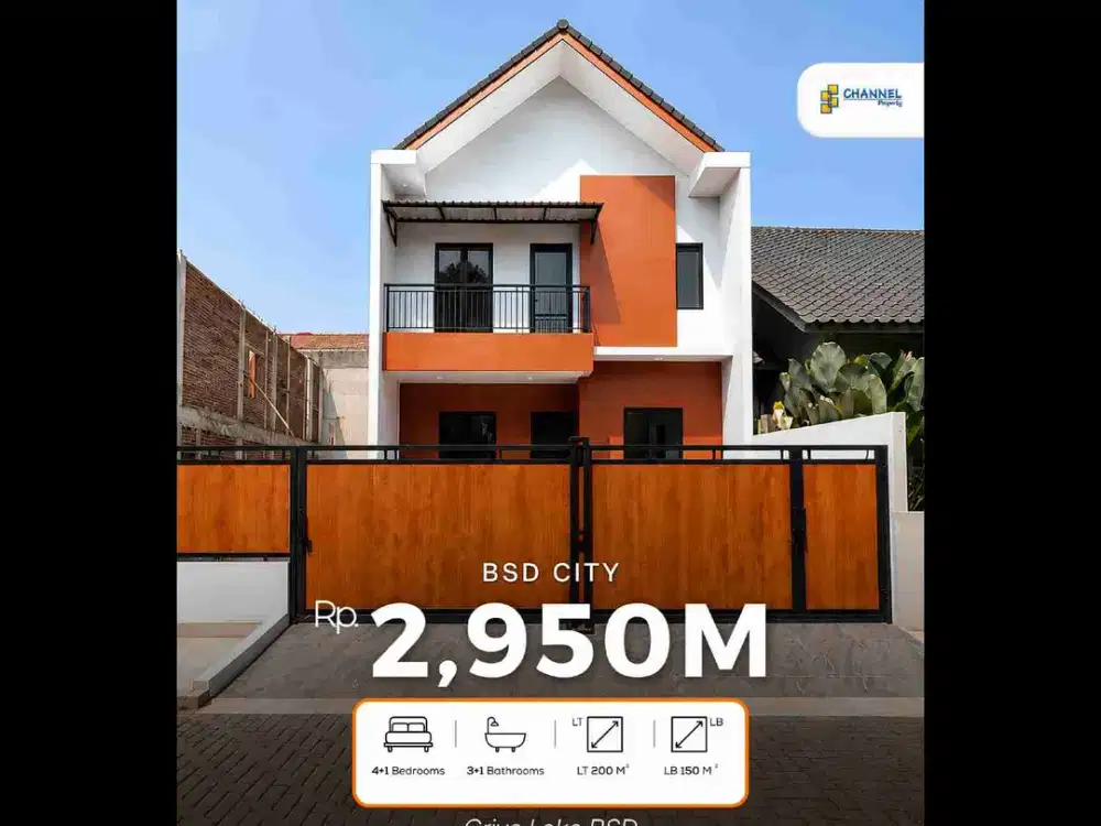 Jual Rumah Baru Nyaman dan Strategis di Griya Loka BSD Tangsel, St