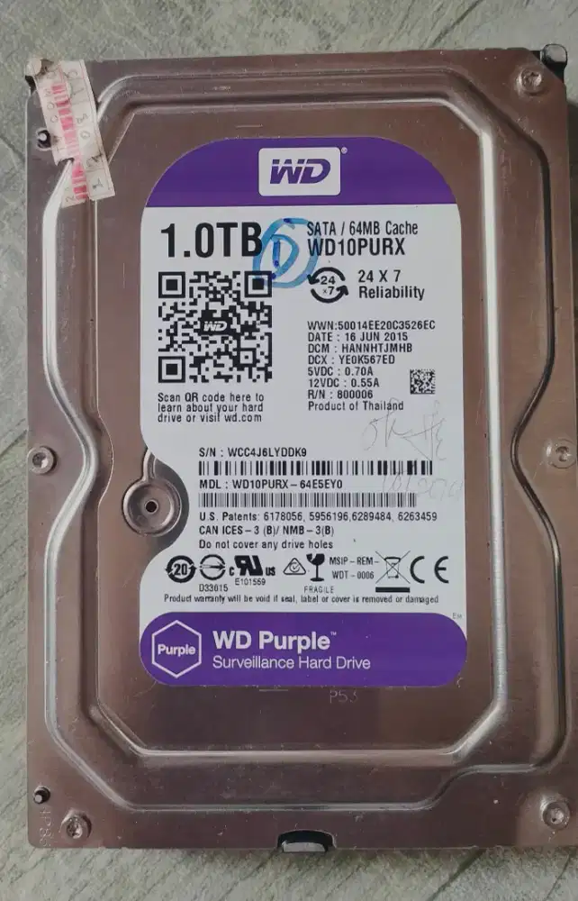 Harddisk Second 3,5inch Internal 1TB