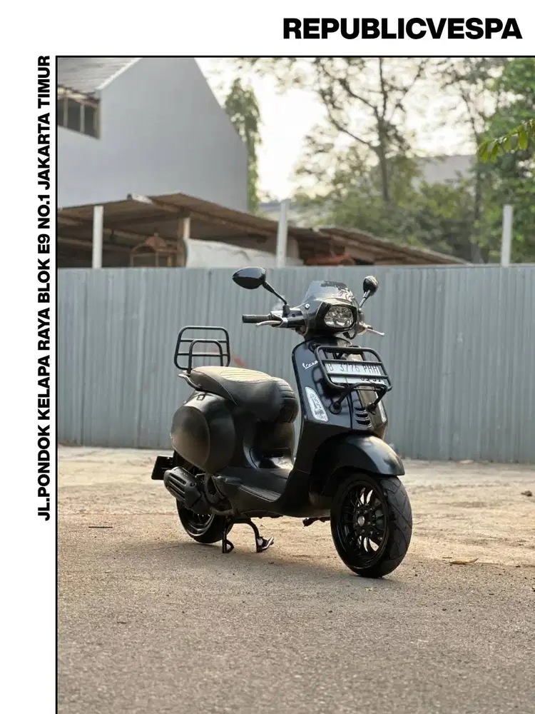 TERMURAH PIAGGIO VESPA SPRINT NOTTE 150 IGET TAHUN 2019 BLACK MATTE