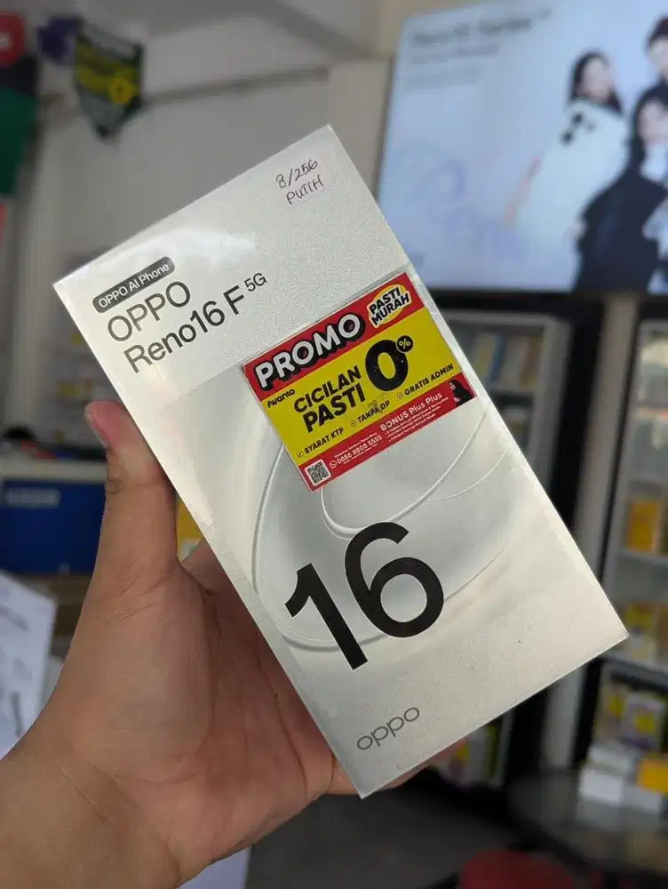 Ready Oppo Reno 16F 5G Terbaru, Bisa Kredit Tanpa Uang Muka