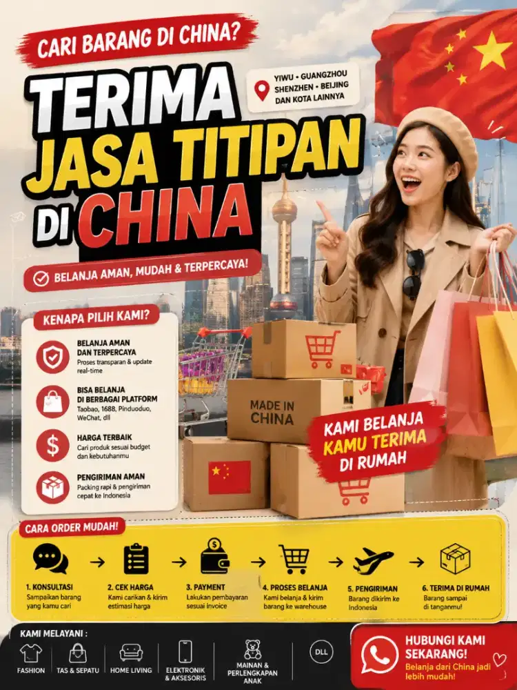 JASA TITIP / JASTIP BARANG DARI CHINA