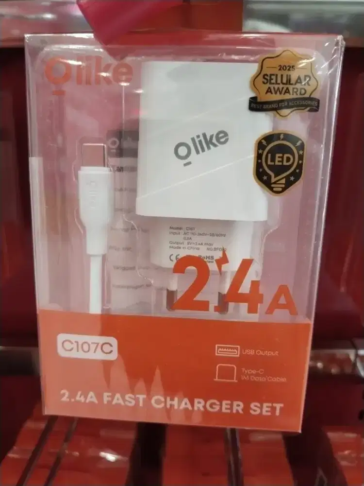 PROMOO TURUN HARGAA DARI PRODUK OLI FAST CHARGING ADAPTER C107C WH
