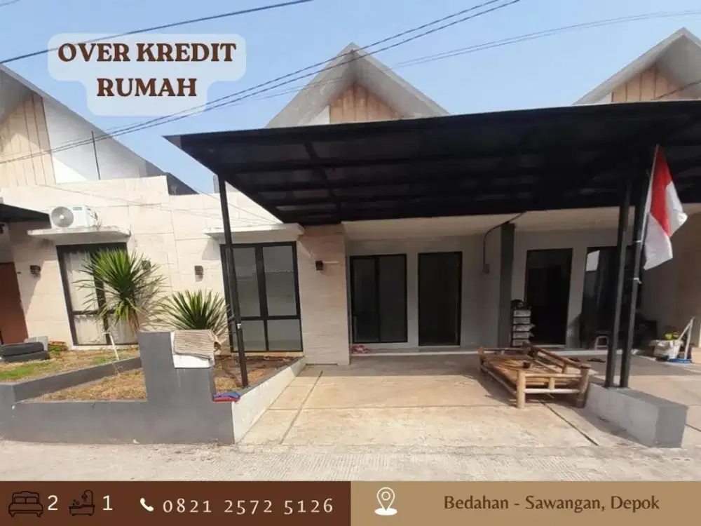 Jual Take Over Rumah Bedahan Sawangan Depok 63JT dekat Tol