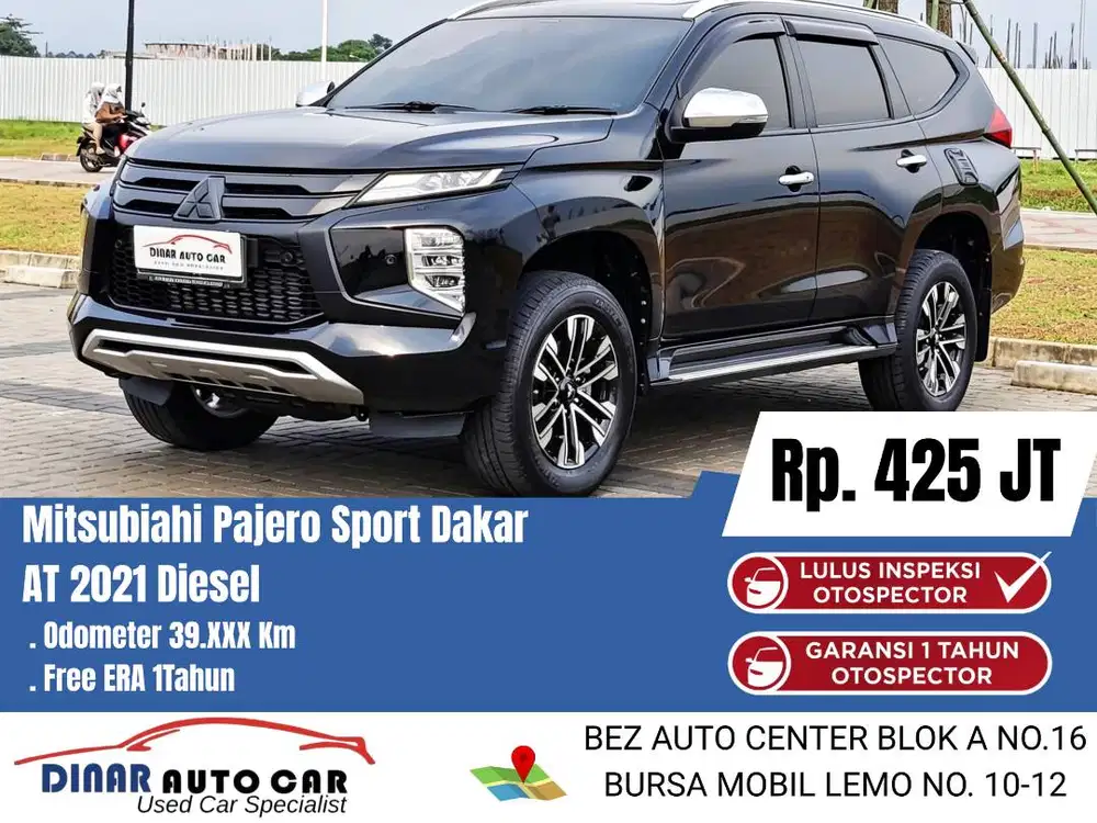 (50Jt) Pajero DAKAR 2021 At Matic Hitam 39Rb Warenty 1TH  *Dinar Auto*