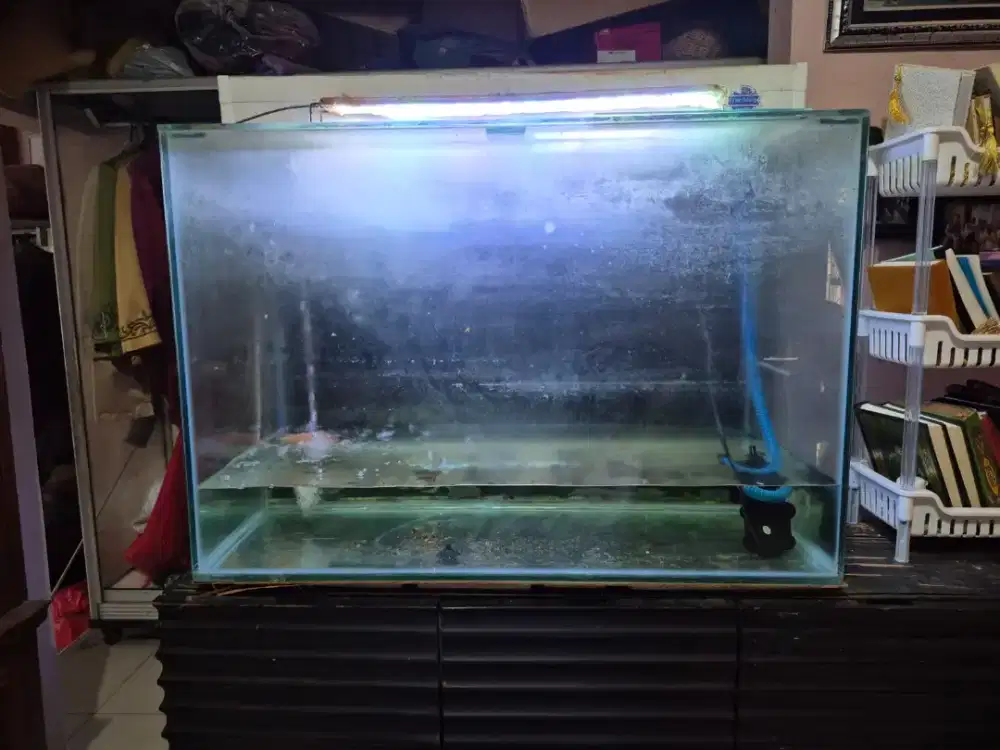 JUAL AQUARIUM 90X60X40 FULLSET SIAP PAKAI