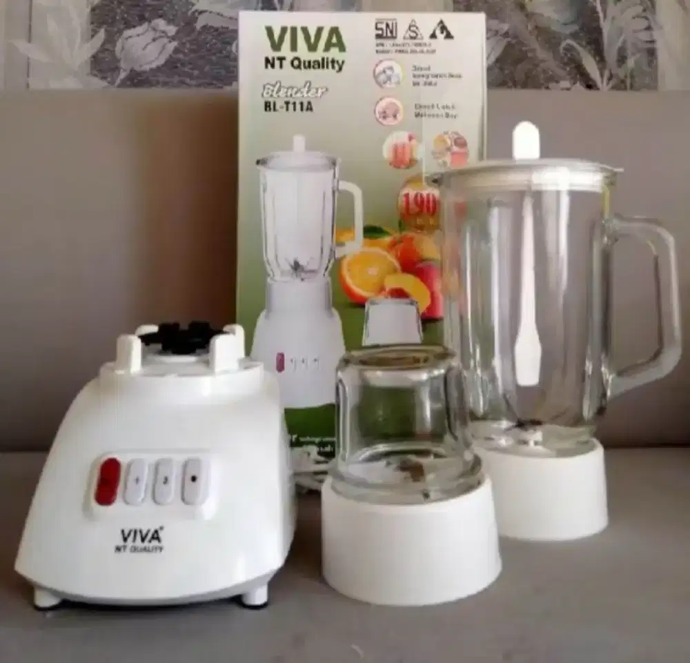 Blender Kaca NATIONAL VIVA bl t11a bs utk giling bumbu & jus buah-Baru
