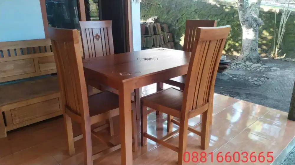 Meja kursi makan dan cafe resto