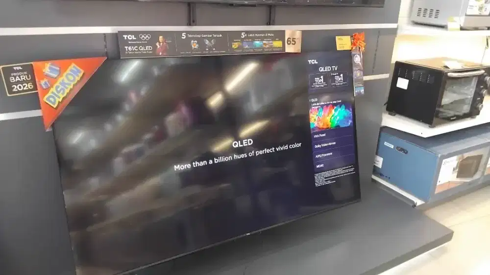 Promo Cicilan untuk TV TCL 65inch 4k qled Google Tv