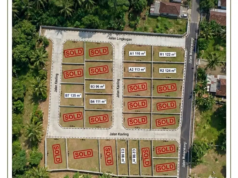 1 Jt-an Tanah Kavling SHM Cisauk, Dekat Stasiun Jatake