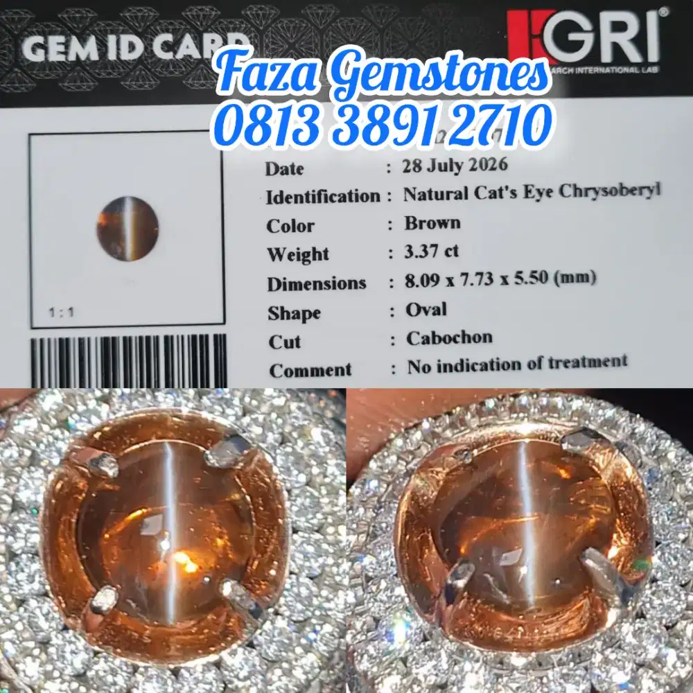 Super Quality Honey Cats Eye Chrysoberyl, Neon Line, Clean,Very Glass