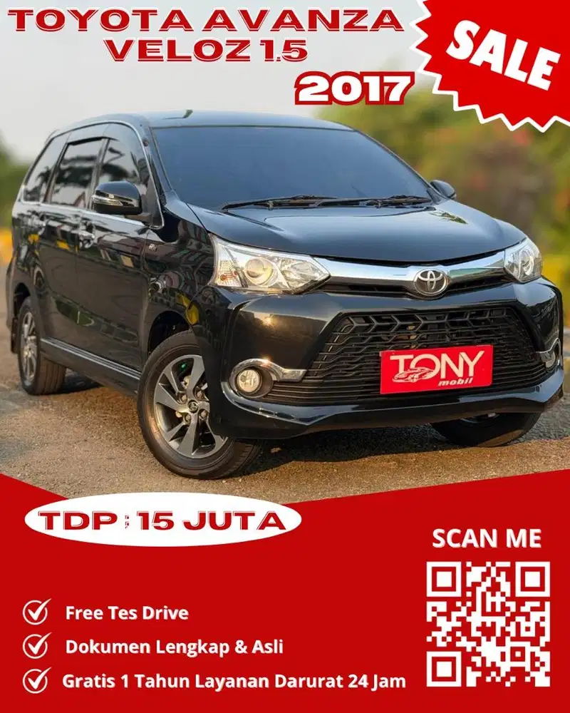 Toyota Avanza Veloz 1.5 AT 2017 Hitam