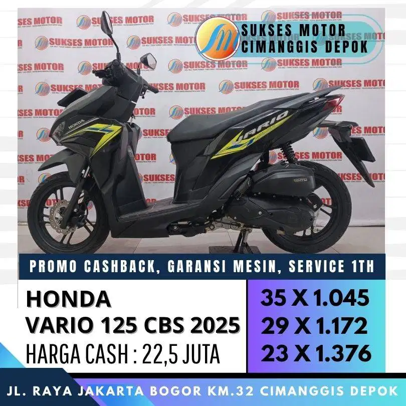 HONDA VARIO 125 ESP CBS 2025 CASH KREDIT CC/PAYLATER UNIT BERGARANSI