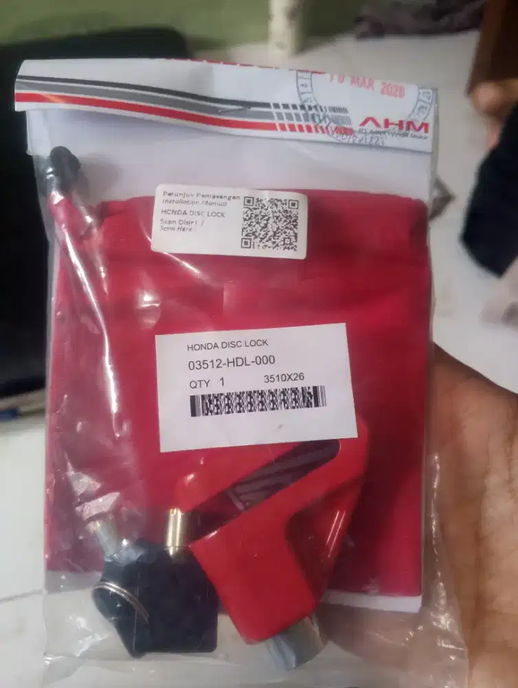 Honda disc lock  ( kunci ganda motor Honda)