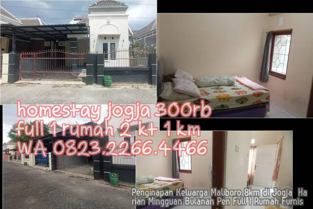 Penginapan Keluarga Maliboro 8km di Jogja  Harian Mingguan Bulanan Pen
