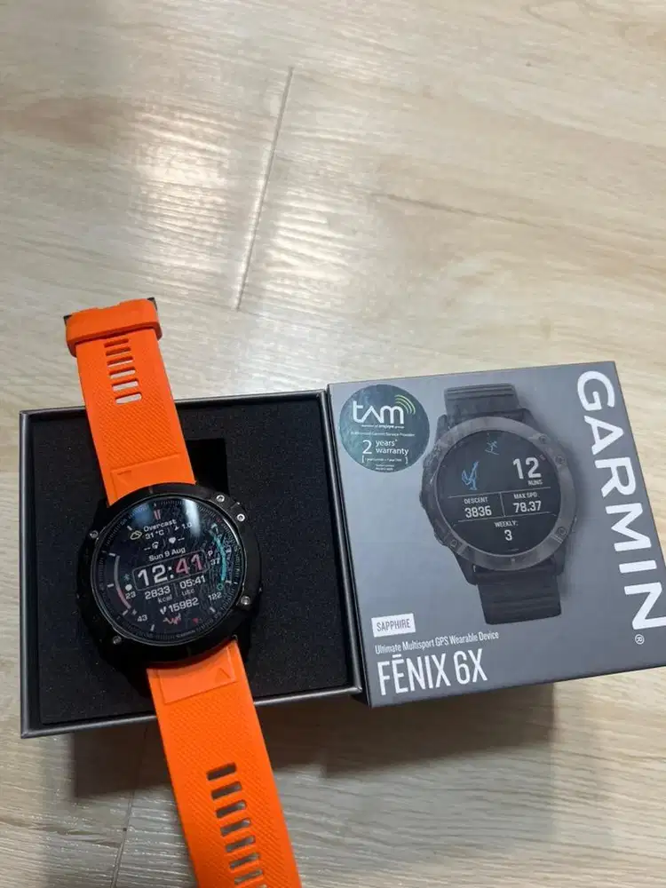 Garmin 6x shappire mulus lengkap box dan kabel charger