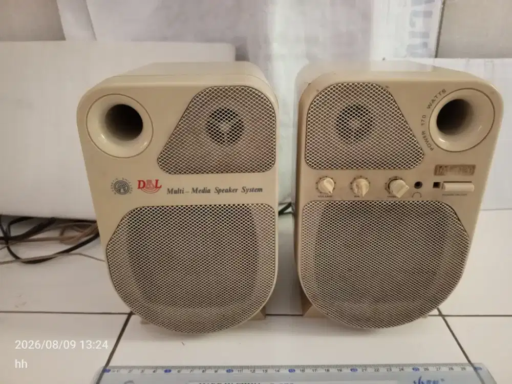 Speaker aktif stereo full bass suara jernih import Doble woffer 4 ohm